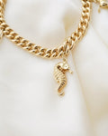 Italian Vintage Charm Bracelet 14K Gold 1960
