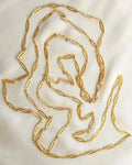 Antique Longguard Chain 58.3 inches long 18K Gold 1920s