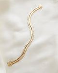 Gorgeous Magical Geneva Link Bracelet 14K Gold 1962