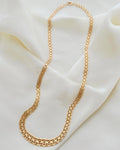 Gorg Wide 17.5 Inches Swedish Vintage Necklace 18K Gold
