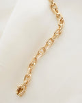 Stunning Danish Vintage Anchor Link Bracelet 14K Gold 1980