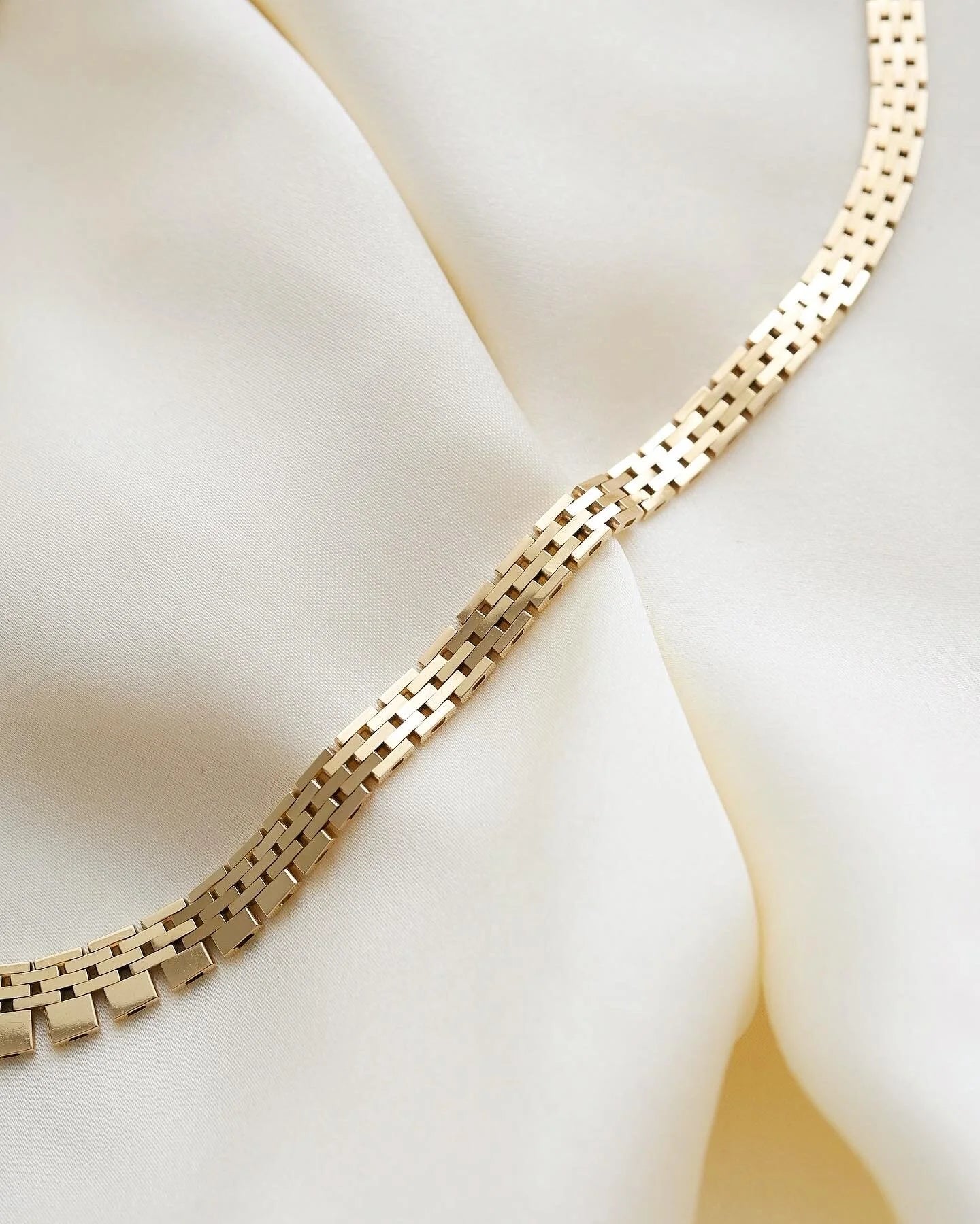 Danish Vintage Cleopatra Necklace 14K Gold 1970
