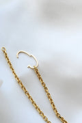 Danish Vintage Biker Link Bracelet w Heart Clasp 14K Gold
