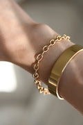 The Little Mermaid Sizeable Anchor Bracelet 14K Rose Toned Gold 1960s