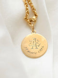 Amazing AE/EA Religious Pendant Antique 18K Gold