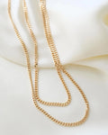 Super Long Super Versatile Curb Link Chain 14 Gold