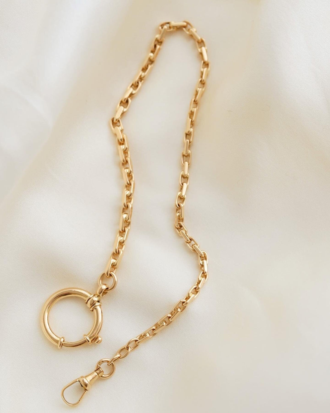 Perfect Antique Watch Chain 18K Gold Beg 1900s
