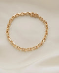 Amazing Danish Anchor Link Bracelet 14K Gold