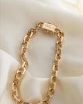Rare Double Faceted Anchor Bracelet 18K Gold 1964