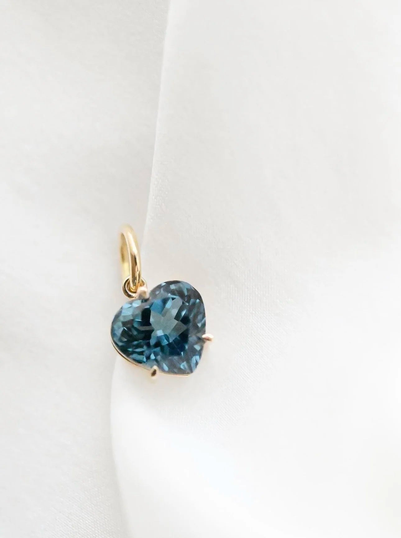 OMJ FINE JEWELRY The Cotton Candy Charms Heart Edition Natural Untreated Topaz and Tourmaline  18K Gold
