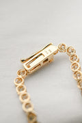 Beautiful Dainty Tennis Necklace 3 Carats Natural Diamonds 18K Gold