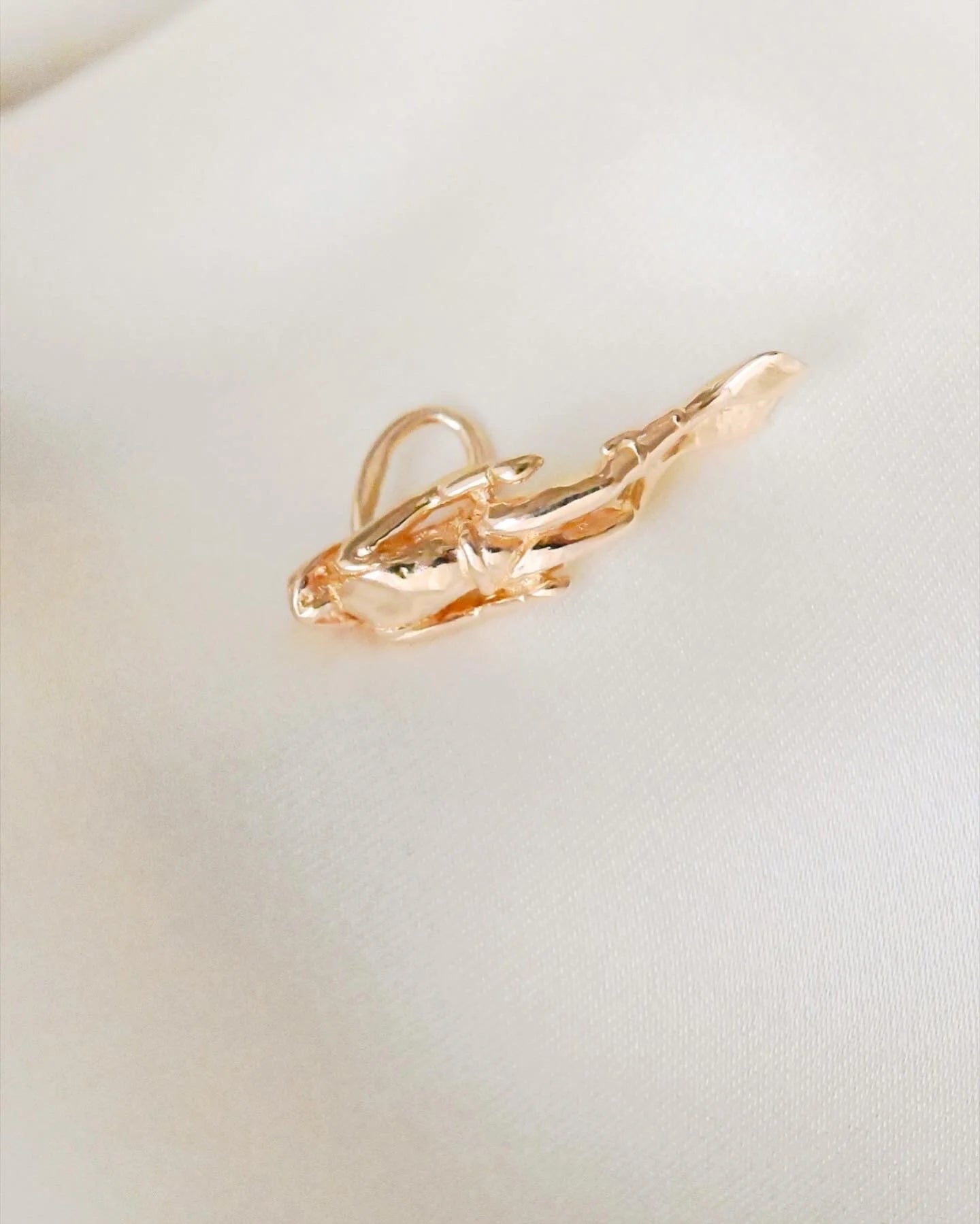 Absolutely Glowing Vintage Divers Charm 18K Gold