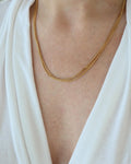 Super Long Super Versatile Curb Link Chain 14 Gold