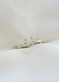 Dainty Horse Shoe Diamond Ring 18K Gold
