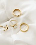 Free Downsizing! Rare Wide Weddning Band 18K Gold Sizeable to Any Size