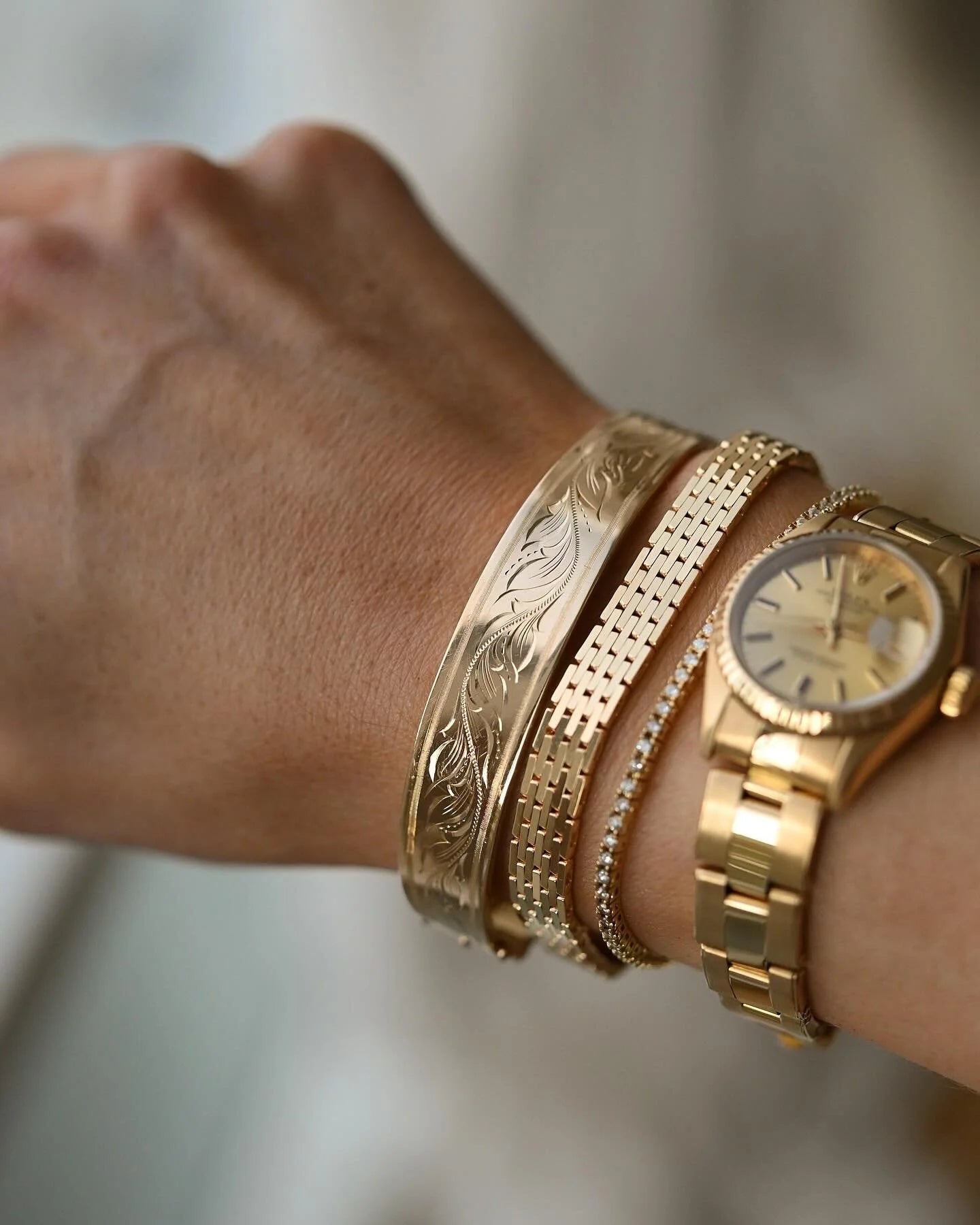 Very Special Rare Vintage Bracelet 18K Gold
