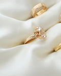 Exquisite Vintage Swedish Emerald Cut Quartz Ring 18K Gold 1955