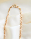 Italian 18 Inches Vintage Anchor Chain 18K Gold