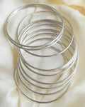 Sexy Sleek Vintage Silver Bangles