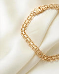 Beautiful Capricorn X Link Bracelet 18K Gold 1959
