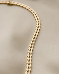 Danish Vintage Geneva Link Chain 14K Gold 1970s