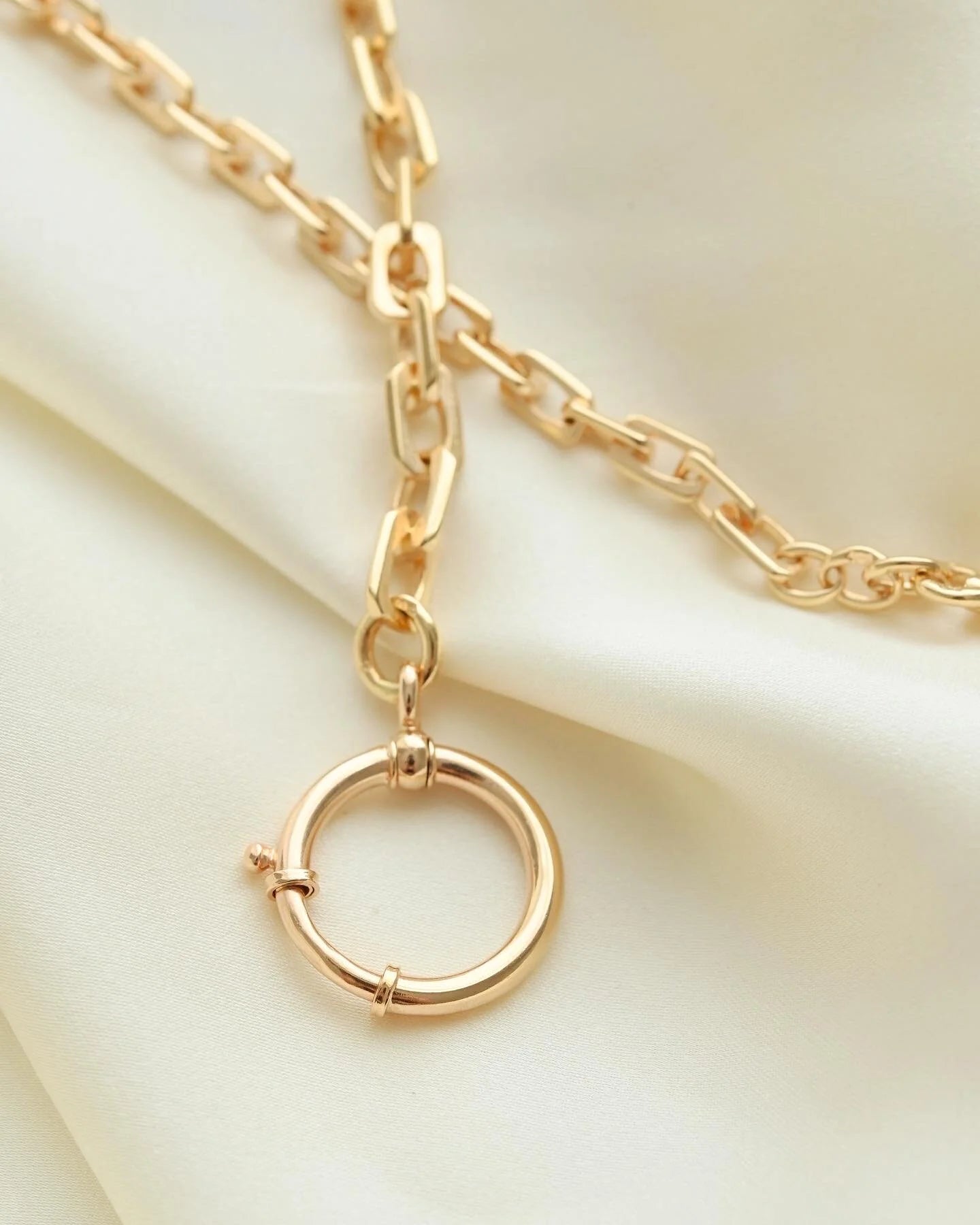 Rare Heavy Antique Watch Chain 18K Gold 1920