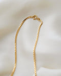 Super Substantial Long Vintage Box Chain 18K Gold 1970