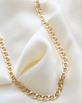 18.85 Inches Italian Vintage Link Chain 18K Gold