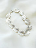 Shinmering Special Vintage Leaf Bracelet Silver