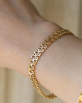 Beautiful Vintage X-link Bracelet 14K Gold