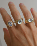 Amazing Vintage Aquamarine Rings 14K Gold