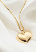 Jumbo Puffy Heart (with or without chain) Swedish Vintage 18K Gold