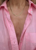 Gorgeous Swedish Bismarck Link Necklace 18K Gold 1960s