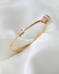 Extraordinary Rock Crystal Bangle 18K Gold 1949