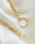 Sublime Antique Swedish Fancy Link Watch Chain 18K Gold