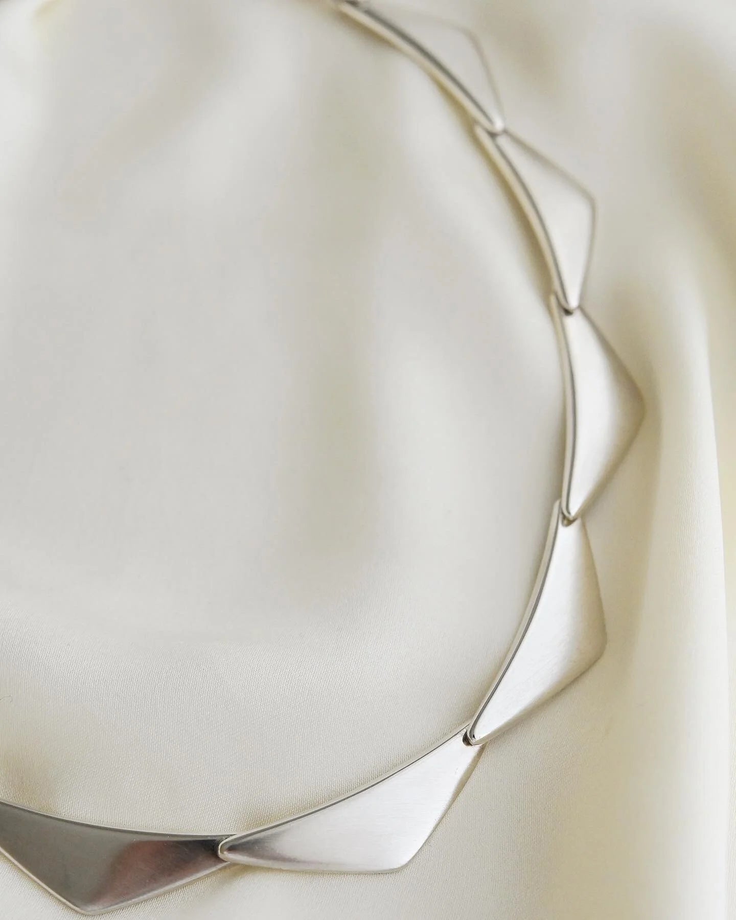 Sublime Danish Vintage Georg Jensen Necklace Silver 1960