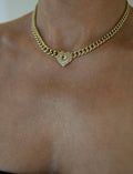 Extraordinary Beautiful Heart Sapphire Necklace 14K Gold c. 1950s