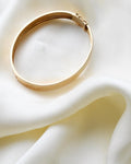 Antique Engraved Vintage Bangle 18K Gold