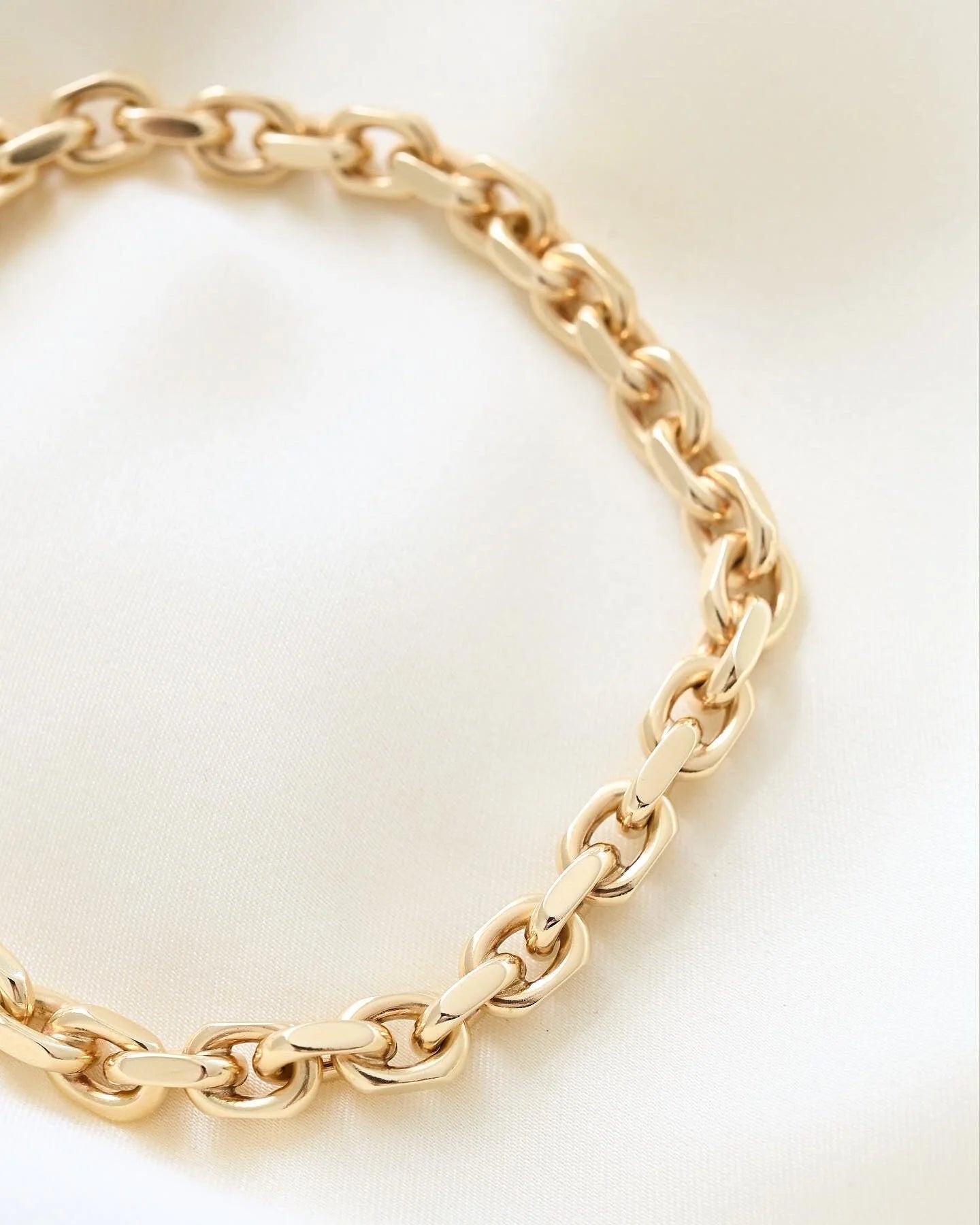 Super Gorg Perfect Danish Anchor Link Bracelet 14K Gold 1970