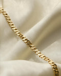Glowing 1970s Curb Link Chain 14K Gold