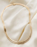 Long Amazing Rare Geneva Link Necklace 14K Gold 1960