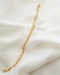 Outstanding Perfect Danish Vintage Biker Link Bracelet 14K Gold 1980