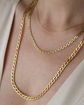 Glowing 1970s Curb Link Chain 14K Gold
