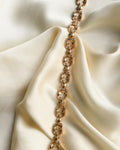 Beautiful Italian Vintage Flower Bracelet 18K Gold