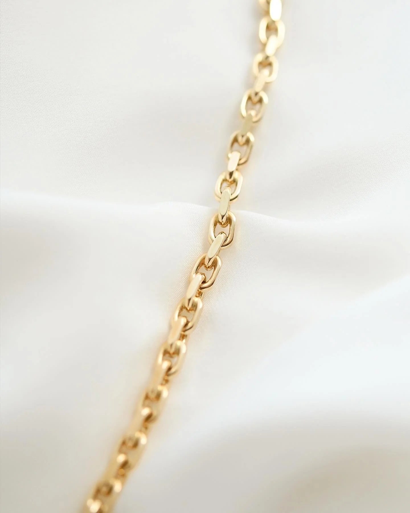 Outstanding Perfect Danish Vintage Biker Link Bracelet 14K Gold 1980