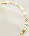 Super Rare Magnificent Bee Cell Link Necklace Danish Vintage 14K Gold 1960