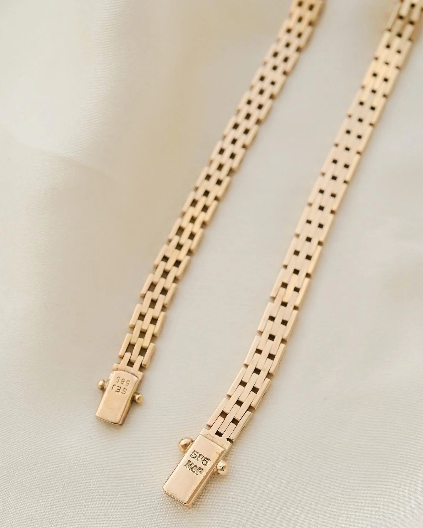 Danish Mid 1900s Vintage Bracelets Selling Seperately 14K Gold 1960s