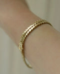 Gorgeous Carl Peter Christensen Geneva Link Bracelet 14K Solid Gold 1960s
