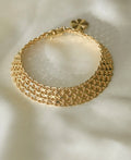 Glowing Swedish X Link Bracelet 18K Gold 1962