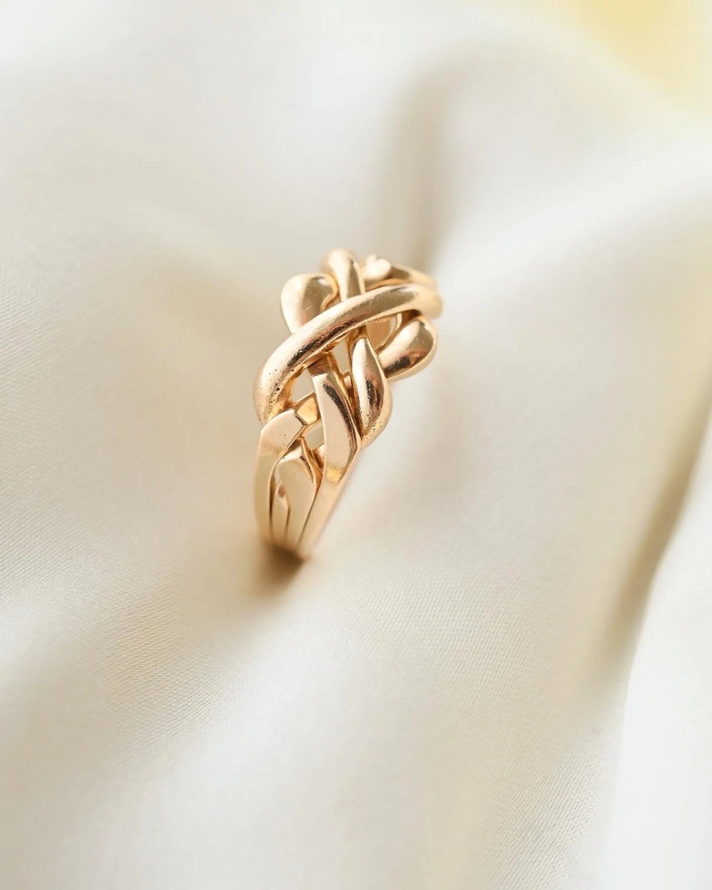 Rare Vintage Puzzle Ring 6.5 US 14K Gold